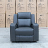 The Xanadu Single Dual Motor Electric Recliner - Storm Leather available to purchase from Warehouse Furniture Clearance at our next sale event.