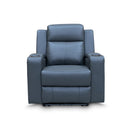 The Xanadu Single Dual Motor Electric Recliner - Storm Leather available to purchase from Warehouse Furniture Clearance at our next sale event.