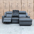 The Xanadu Dual Motor Electric Chaise Lounge - Storm Leather