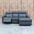 The Xanadu Dual Motor Electric Chaise Lounge - Storm Leather