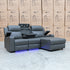 The Xanadu Dual Motor Electric Chaise Lounge - Storm Leather
