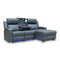 The Xanadu Dual Motor Electric Reclining Chaise Lounge - Storm Leather - Available After 6th November available to purchase from Warehouse Furniture Clearance at our next sale event.