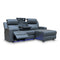 The Xanadu Dual Motor Electric Reclining Chaise Lounge - Storm Leather - Available After 6th November available to purchase from Warehouse Furniture Clearance at our next sale event.