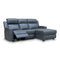 The Xanadu Dual Motor Electric Reclining Chaise Lounge - Storm Leather - Available After 6th November available to purchase from Warehouse Furniture Clearance at our next sale event.