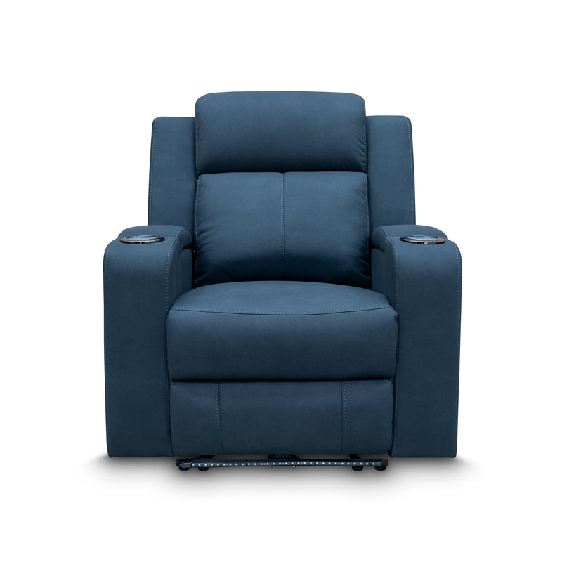 The Xanadu Single Dual Motor Dual Motor Electric Recliner - Black Rhino Suede available to purchase from Warehouse Furniture Clearance at our next sale event.