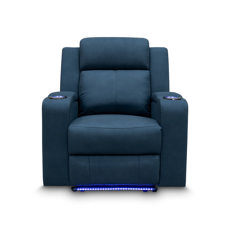 The Xanadu Single Dual Motor Dual Motor Electric Recliner - Black Rhino Suede available to purchase from Warehouse Furniture Clearance at our next sale event.