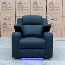 The Xanadu Single Dual Motor Dual Motor Electric Recliner - Black Rhino Suede available to purchase from Warehouse Furniture Clearance at our next sale event.