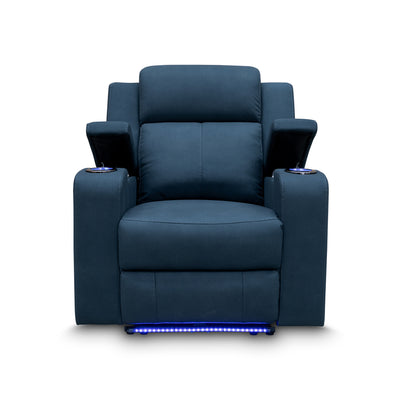 The Xanadu Single Dual Motor Dual Motor Electric Recliner - Black Rhino Suede available to purchase from Warehouse Furniture Clearance at our next sale event.