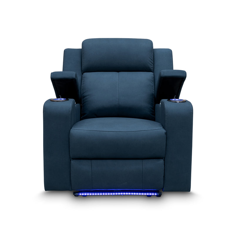 The Xanadu Single Dual Motor Dual Motor Electric Recliner - Black Rhino Suede available to purchase from Warehouse Furniture Clearance at our next sale event.