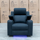 The Xanadu Single Dual Motor Dual Motor Electric Recliner - Black Rhino Suede available to purchase from Warehouse Furniture Clearance at our next sale event.