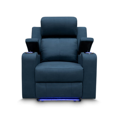 The Xanadu Single Dual Motor Dual Motor Electric Recliner - Black Rhino Suede available to purchase from Warehouse Furniture Clearance at our next sale event.