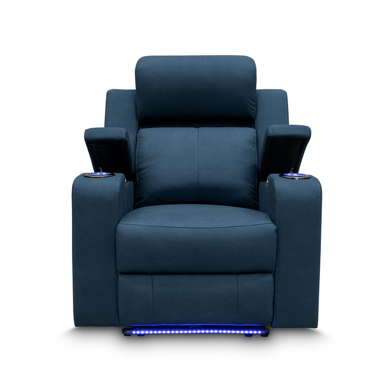 The Xanadu Single Dual Motor Dual Motor Electric Recliner - Black Rhino Suede available to purchase from Warehouse Furniture Clearance at our next sale event.
