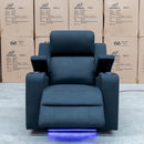 The Xanadu Single Dual Motor Dual Motor Electric Recliner - Black Rhino Suede available to purchase from Warehouse Furniture Clearance at our next sale event.