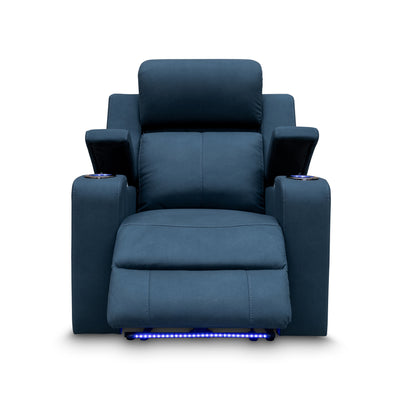 The Xanadu Single Dual Motor Dual Motor Electric Recliner - Black Rhino Suede available to purchase from Warehouse Furniture Clearance at our next sale event.