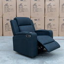 The Xanadu Single Dual Motor Dual Motor Electric Recliner - Black Rhino Suede available to purchase from Warehouse Furniture Clearance at our next sale event.