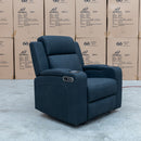 The Xanadu Single Dual Motor Dual Motor Electric Recliner - Black Rhino Suede available to purchase from Warehouse Furniture Clearance at our next sale event.