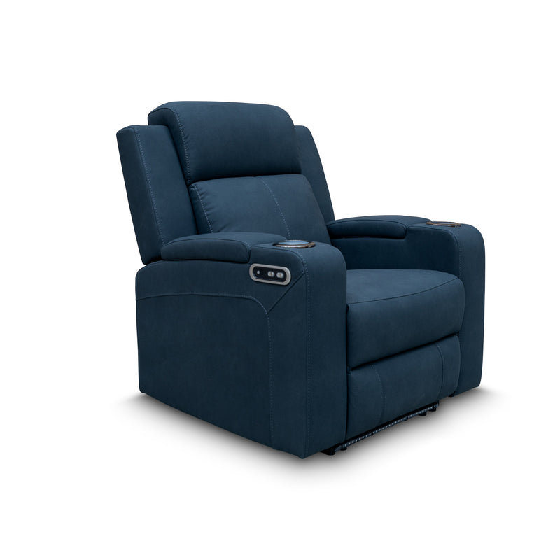 The Xanadu Single Dual Motor Dual Motor Electric Recliner - Black Rhino Suede available to purchase from Warehouse Furniture Clearance at our next sale event.
