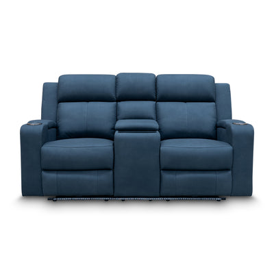 The Xanadu Two Seater Dual Motor Electric Recliner Theatre - Black Rhino Suede available to purchase from Warehouse Furniture Clearance at our next sale event.