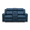 The Xanadu Two Seater Dual Motor Electric Recliner Theatre - Black Rhino Suede available to purchase from Warehouse Furniture Clearance at our next sale event.