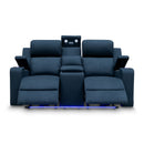 The Xanadu Two Seater Dual Motor Electric Recliner Theatre - Black Rhino Suede available to purchase from Warehouse Furniture Clearance at our next sale event.