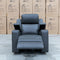 The Xanadu Single Dual Motor Electric Recliner - Storm Leather available to purchase from Warehouse Furniture Clearance at our next sale event.