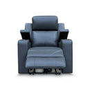 The Xanadu Single Dual Motor Electric Recliner - Storm Leather available to purchase from Warehouse Furniture Clearance at our next sale event.