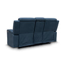 The Xanadu Two Seater Dual Motor Electric Recliner Theatre - Black Rhino Suede available to purchase from Warehouse Furniture Clearance at our next sale event.