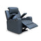 The Xanadu Single Dual Motor Electric Recliner - Storm Leather available to purchase from Warehouse Furniture Clearance at our next sale event.