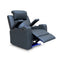 The Xanadu Single Dual Motor Electric Recliner - Storm Leather available to purchase from Warehouse Furniture Clearance at our next sale event.
