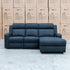The Xanadu Dual Motor Electric Chaise Lounge - Black Rhino Suede