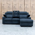 The Xanadu Dual Motor Electric Chaise Lounge - Black Rhino Suede