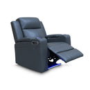 The Xanadu Single Dual Motor Electric Recliner - Storm Leather available to purchase from Warehouse Furniture Clearance at our next sale event.