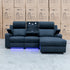 The Xanadu Dual Motor Electric Chaise Lounge - Black Rhino Suede