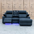 The Xanadu Dual Motor Electric Chaise Lounge - Black Rhino Suede