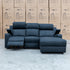 The Xanadu Dual Motor Electric Chaise Lounge - Black Rhino Suede