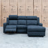 The Xanadu Dual Motor Electric Chaise Lounge - Black Rhino Suede