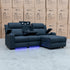 The Xanadu Dual Motor Electric Chaise Lounge - Black Rhino Suede