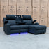 The Xanadu Dual Motor Electric Chaise Lounge - Black Rhino Suede