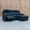 The Xanadu Dual Motor Electric Chaise Lounge - Black Rhino Suede available to purchase from Warehouse Furniture Clearance at our next sale event.