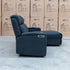 The Xanadu Dual Motor Electric Chaise Lounge - Black Rhino Suede