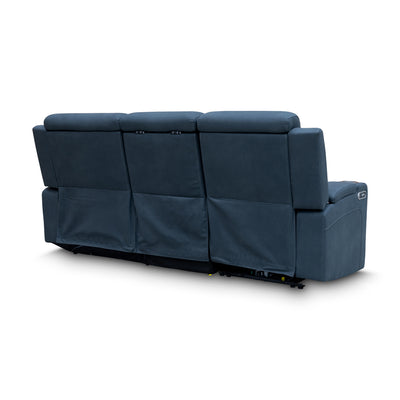 The Xanadu Dual Motor Electric Chaise Lounge - Black Rhino Suede - Available After 15th November available to purchase from Warehouse Furniture Clearance at our next sale event.