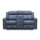 The Xanadu Two Seater Dual Motor Electric Recliner Theatre - Light Grey Rhino Suede available to purchase from Warehouse Furniture Clearance at our next sale event.