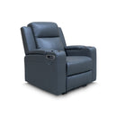 The Xanadu Single Dual Motor Electric Recliner - Storm Leather - Available After 6th November available to purchase from Warehouse Furniture Clearance at our next sale event.