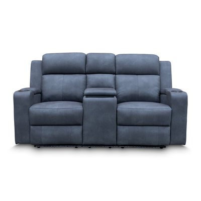 The Xanadu Two Seater Dual Motor Electric Recliner Theatre - Light Grey Rhino Suede available to purchase from Warehouse Furniture Clearance at our next sale event.