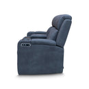 The Xanadu Two Seater Dual Motor Electric Recliner Theatre - Light Grey Rhino Suede - Available After 15th November available to purchase from Warehouse Furniture Clearance at our next sale event.