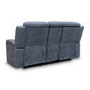 The Xanadu Two Seater Dual Motor Electric Recliner Theatre - Light Grey Rhino Suede - Available After 15th November available to purchase from Warehouse Furniture Clearance at our next sale event.