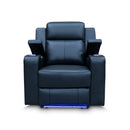The Xanadu Single Dual Motor Electric Recliner - Black Leather available to purchase from Warehouse Furniture Clearance at our next sale event.