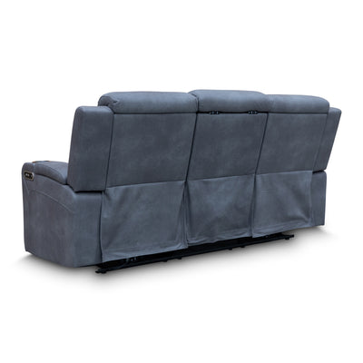 The Xanadu Three Seater Dual Motor Electric Recliner Lounge - Light Grey Rhino Suede - Available After 6th September available to purchase from Warehouse Furniture Clearance at our next sale event.