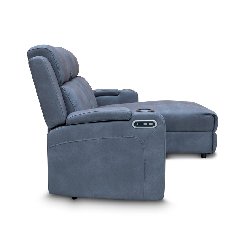 The Xanadu Dual Motor Electric Chaise Lounge - Light Grey - Available After 15th November available to purchase from Warehouse Furniture Clearance at our next sale event.