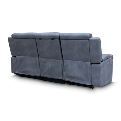 The Xanadu Dual Motor Electric Chaise Lounge - Light Grey Rhino Suede available to purchase from Warehouse Furniture Clearance at our next sale event.